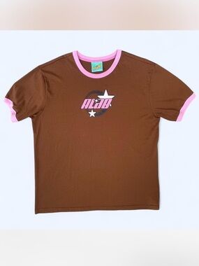Zumiez A.LAB Astro Brown Tshirt Y2K streetwear skate L